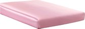 Beauty Silk - Hoeslaken - Glans Satijn - Flamingo Roze - 160x200