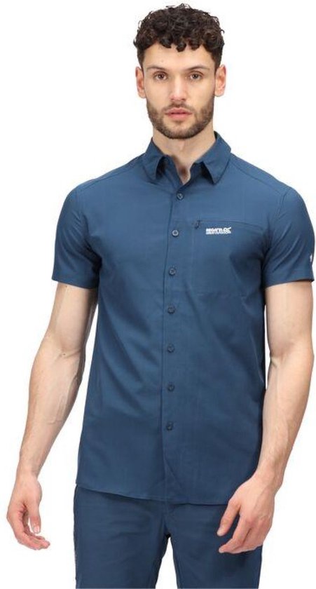 Het Kioga II sportieve shirt met korte mouwen van Regatta - heren - blauw