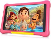 kindertablet 17,8 cm (7 inch), Android 10 GB, 32 GB ROM, 128 GB, uitbreiding, 3500 mAh, 5 MP KIDOZ-camera, vooraf geïnstalleerde kinderbeveiliging, WLAN, type C, tablet-pc (roze)