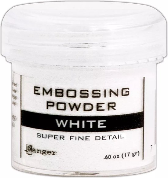 Ranger Embossing Powder 17ml super fine white bol