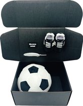 Mijn eerste voetbal box met babysneakers - ook rechtstreekse levering - diverse kleuren - zwart
