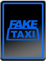 Vespa Logo Fake Taxi Blauw - Vespa Sprint / Primavera / LX / S - Accessoires - Embleem - Blauw