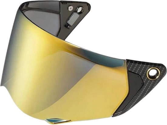 Foto: Scorpion kdf19 exo hx1 gold mirror visor maat vizier