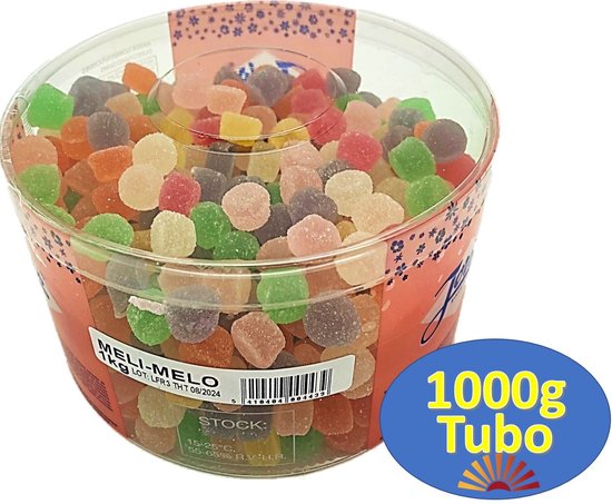 Joris Meli-Melo - Snoep - 1kg - Gekleurd - Gesuikerd - Zacht in silo