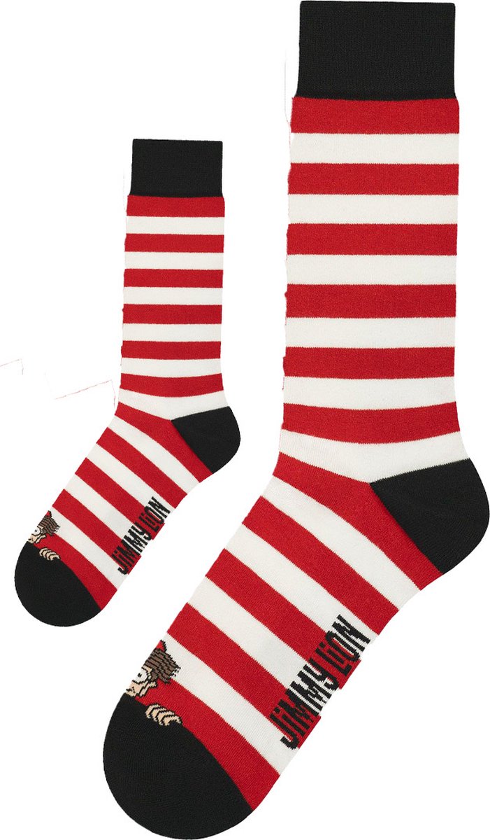 Goedkoopste Zo Vader Zo Zoon/Dochter sokken Where's Wally | Maat Vader 41 - 46 | Kind 1 - 3 jaar | Kraamcadeau | Vadercadeau