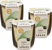 SPAAS® Geur blokkerende Kaars met Neofresh® - 3 Stuks - Geur verwijderaar - Geurneutraliserende Kaars - Luchtverfrisser -Tegen Huisdiergeurtjes