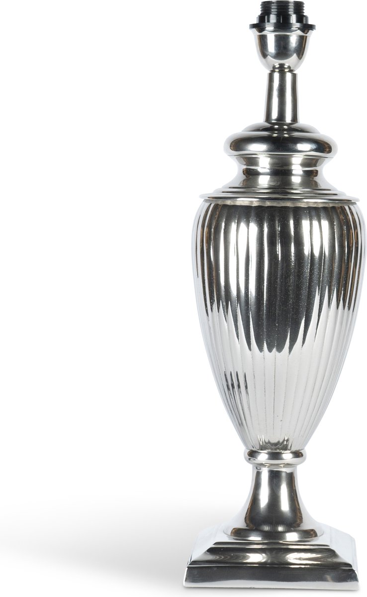 Authentic Models - Roaring Twenties Vase Lamp, L - Lamp - TafelLamp - Staande lamp - Stalamp - Sfeerlamp - Woonkamer - Staande lampen - tafellamp slaapkamer - Silver
