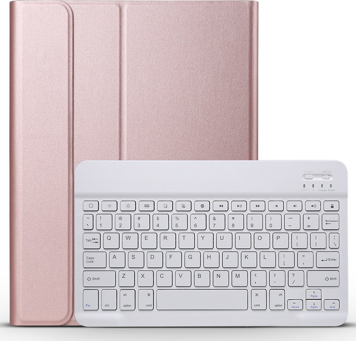 Hoesje - Geschikt voor Apple iPad 10 (2022) - 10.9 inch - 10e Generatie - Keyboard Book Cover - Toetsenbord Case - Hoes - Rosé goud — cadeau in Telefoon & Tablet - foto 6