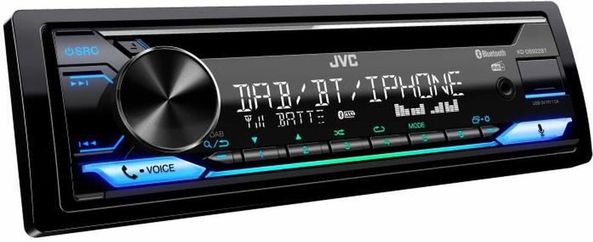JVC KD-DB922BT Autoradio - Multicolor