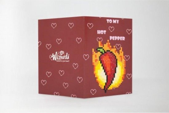 Foto: Diamond painting wenskaart to my hot pepper