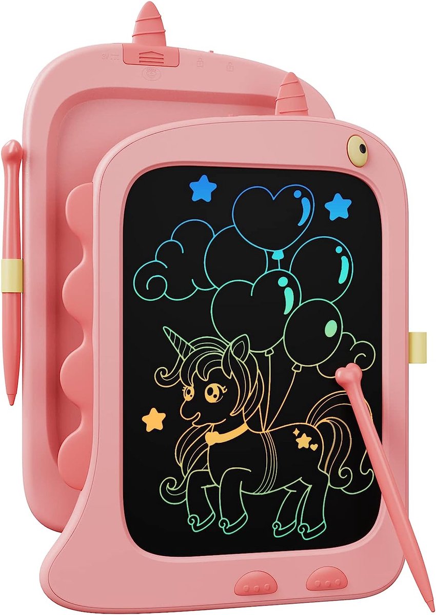 BOTC Tekenbord kinderen - 8.5 inch - Tekentablet - Grafische Tablet - Writing Tablet - Sinterklaas Cadeautjes - Speelgoed Meisjes & Jongens - Roze