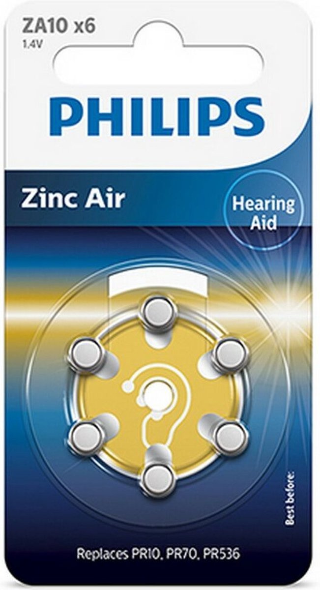 Buttoncell 6pcs PR70/ZA10