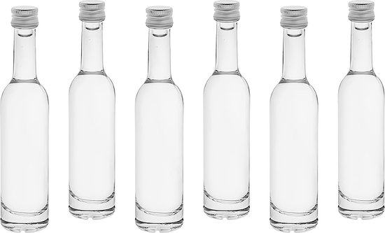 Bouchon à vis transparent bouteilles en verre vides 500 ml, portes