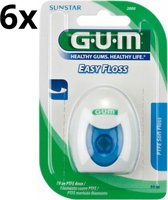 GUM Easy Floss Tandzijde - 6 x 30 meter - Voordeelverpakking