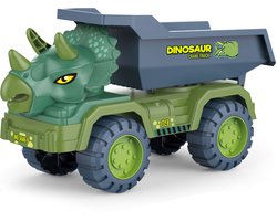 Kiddel XL Dinosaurus auto truck kiepwagen - Dinosaurus vrachtwagen speelgoed kinderen - Kinderspeelgoed dino Zomer buitenspeelgoed 3 jaar 4 jaar cadeau