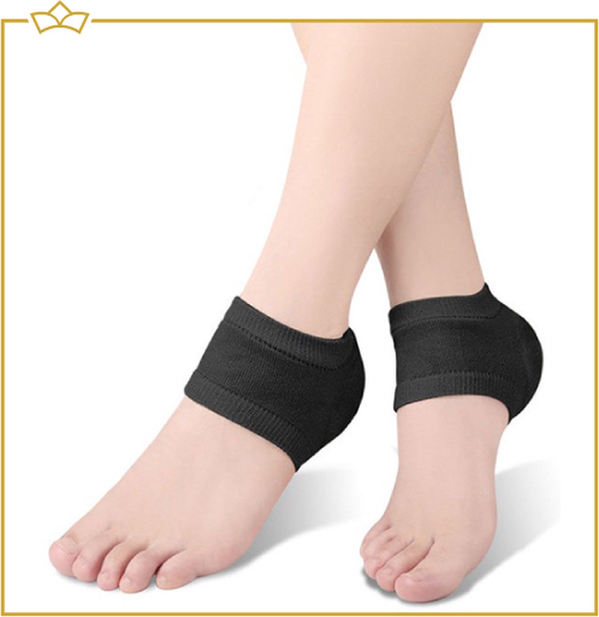 ATTREZZO® Hielbeschermers - one size - Hielkussens - Zwart