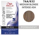 Wella Color Charm Permanent Liquid Haircolour - 7AA Medium Intense Ash Blonde - Haarverf - Haarkleuring - Medium Blonde - Asblond - Ashblonde