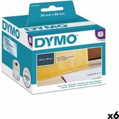 Roll of Labels Dymo 89 x 36 mm LabelWriter™ Transparent (6 Units)