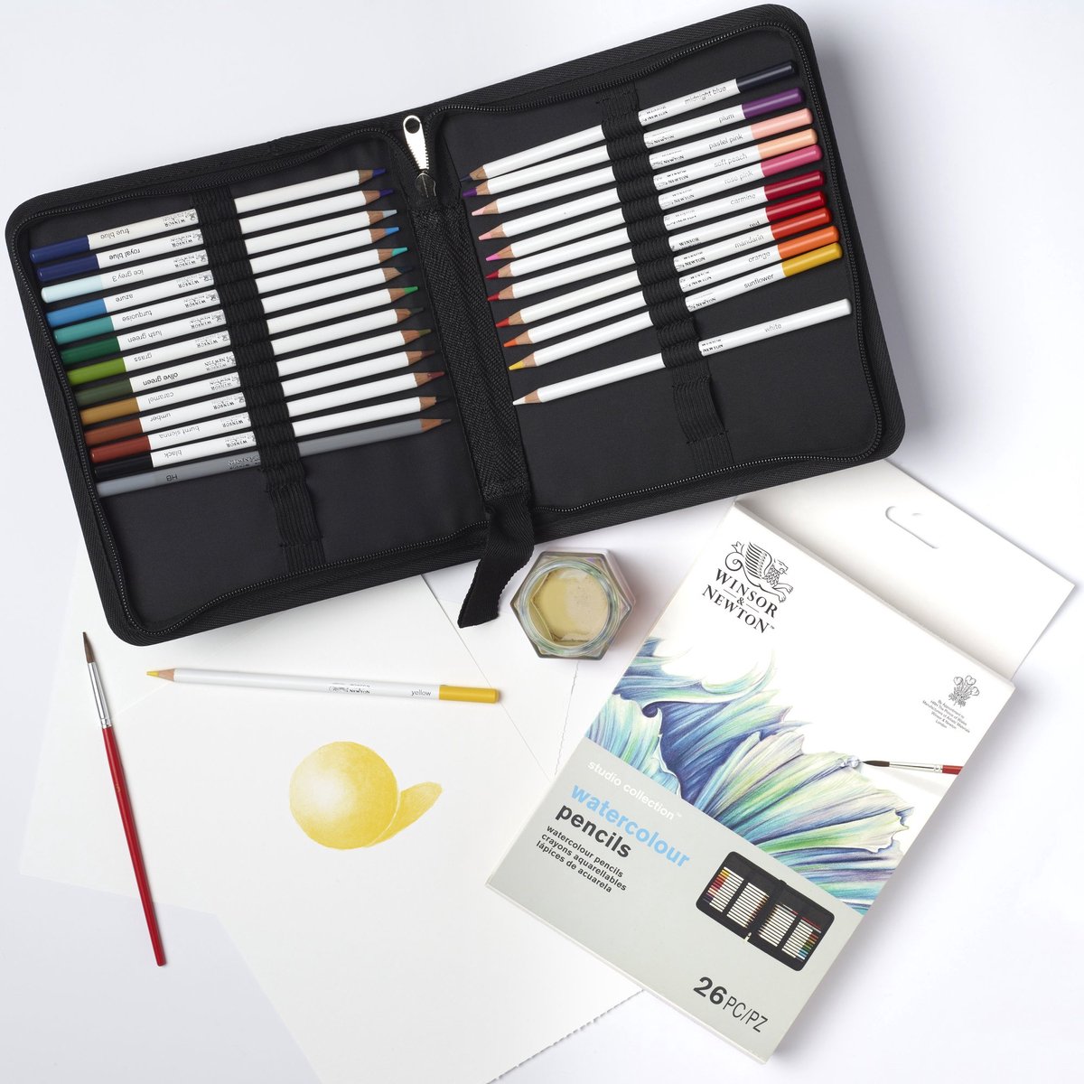 Winsor & Newton Studio Collection Aquarelpotloden - set van 50