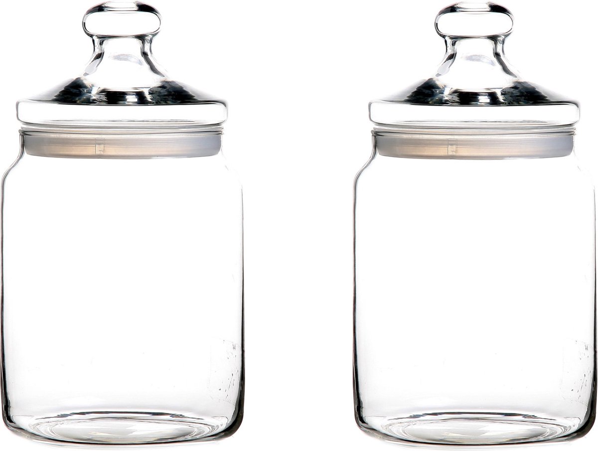 Luminarc Club Snoeppot - Glazen met glazen deksel - Afsluitbaar 2 liter | bol.com