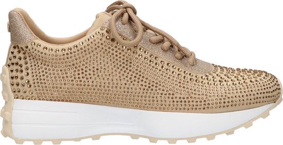 La Strada Beige sneaker met steentjes dames - maat 39