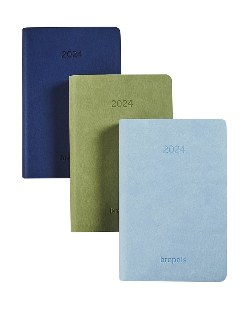 Brepols Agenda 2024 • Delta 6t • Colora • soepele omslag• 8,1 x 12 cm • Groen