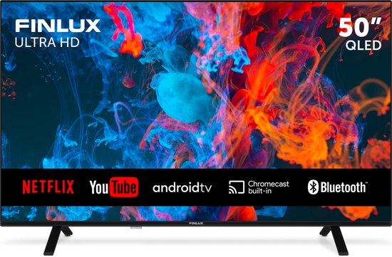 Finlux FLQ5035ANDROID - 50 inch - QLED - 4K Ultra HD - Android TV met Ingebouwde Chromecast