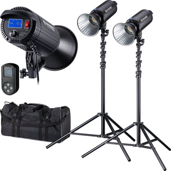 Bresser Studiolamp - Set van 2 - BR-S200S COB Dual Kit
