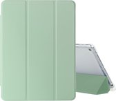Geschikt Voor iPad 9/8/7 Hoes - 9e/8e/7e Generatie - 2021/2020/2019 - 10.2 Inch - Folio Case Cover - Shockproof - Met Autowake - Met Standaard - Hoesje Met Pencil Houder - Dun - Lichtgroen