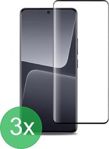 Full Screenprotector 3x Geschikt voor: Xiaomi 13 Pro - screen protector - volledige glas - bescherming - beschermglas - ZT Accessoires