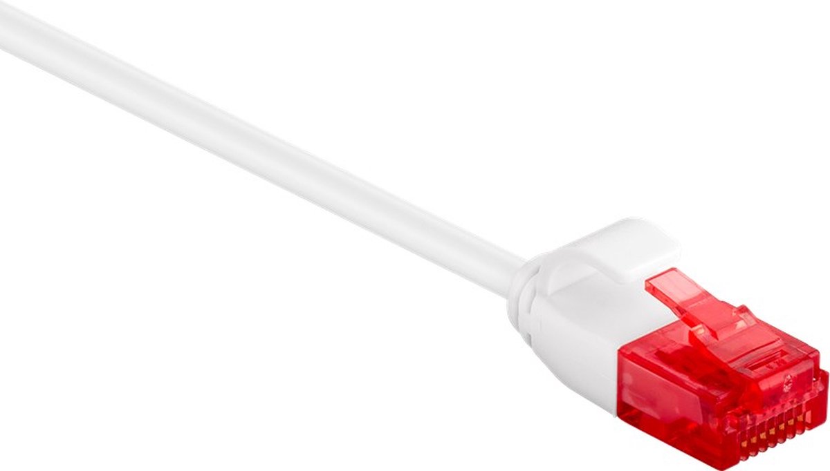 Slimline - Extra dunne CAT 6 Internetkabel / netwerkkabel - 20 meter - 3.6 mm dik - Wit - Tot 1 Gbit - Perfect weg te werken