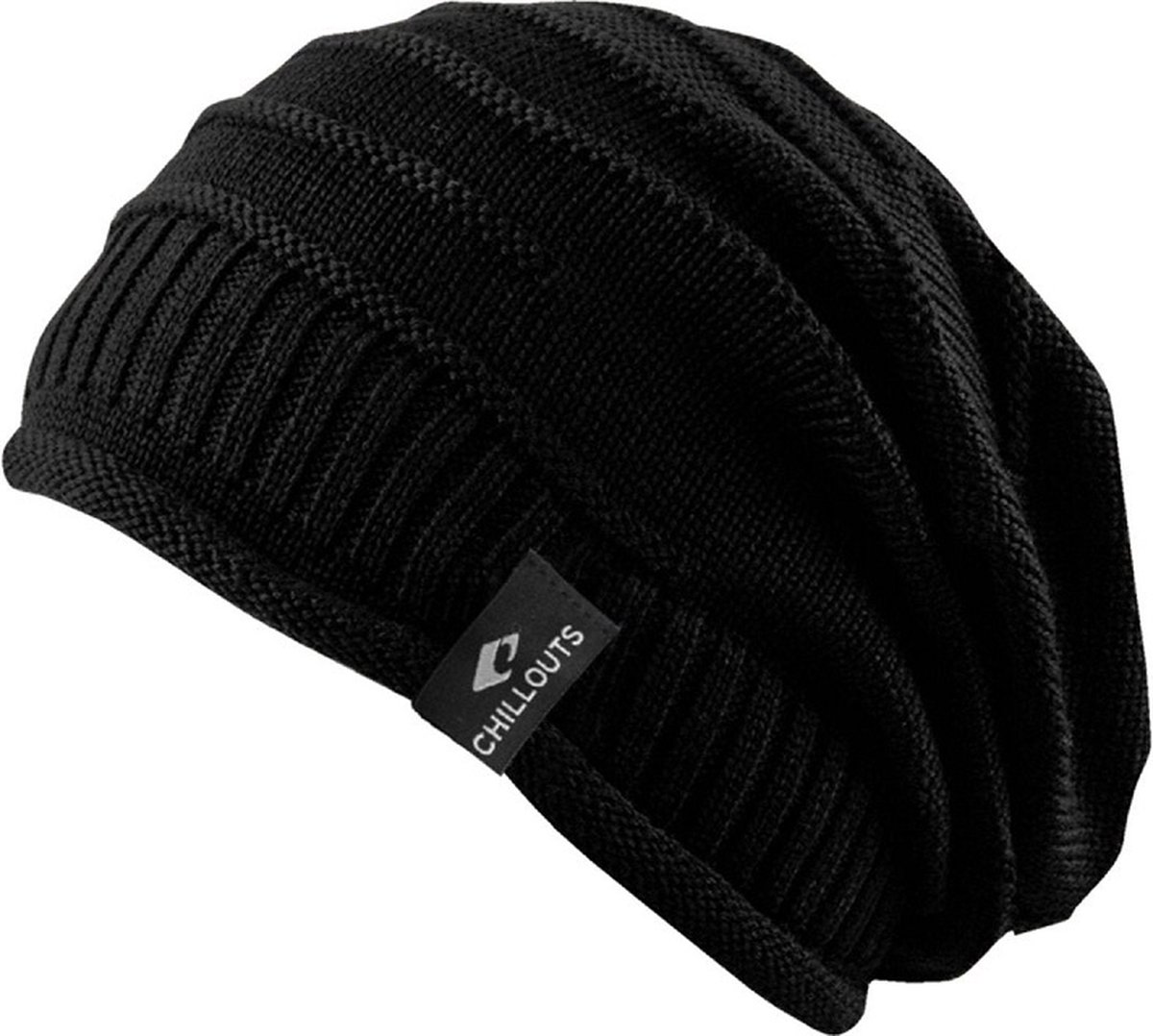 Chillouts beanie muts Erik met logo black in one size