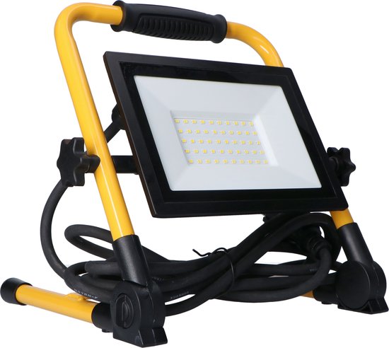 Lampe de chantier LED ProWork 4250 avec cordon de 3 mètres - Pliable et rotative - 50W