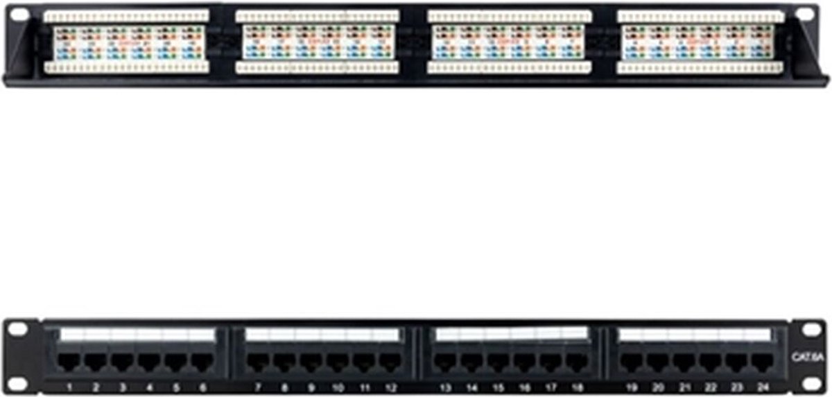 Cabinet Switch NANOCABLE CAT.6A UTP 19"1U Dual