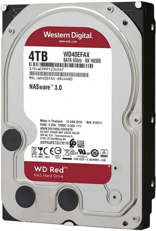 Hard Drive Western Digital RED NAS 5400 rpm — afbeelding 5
