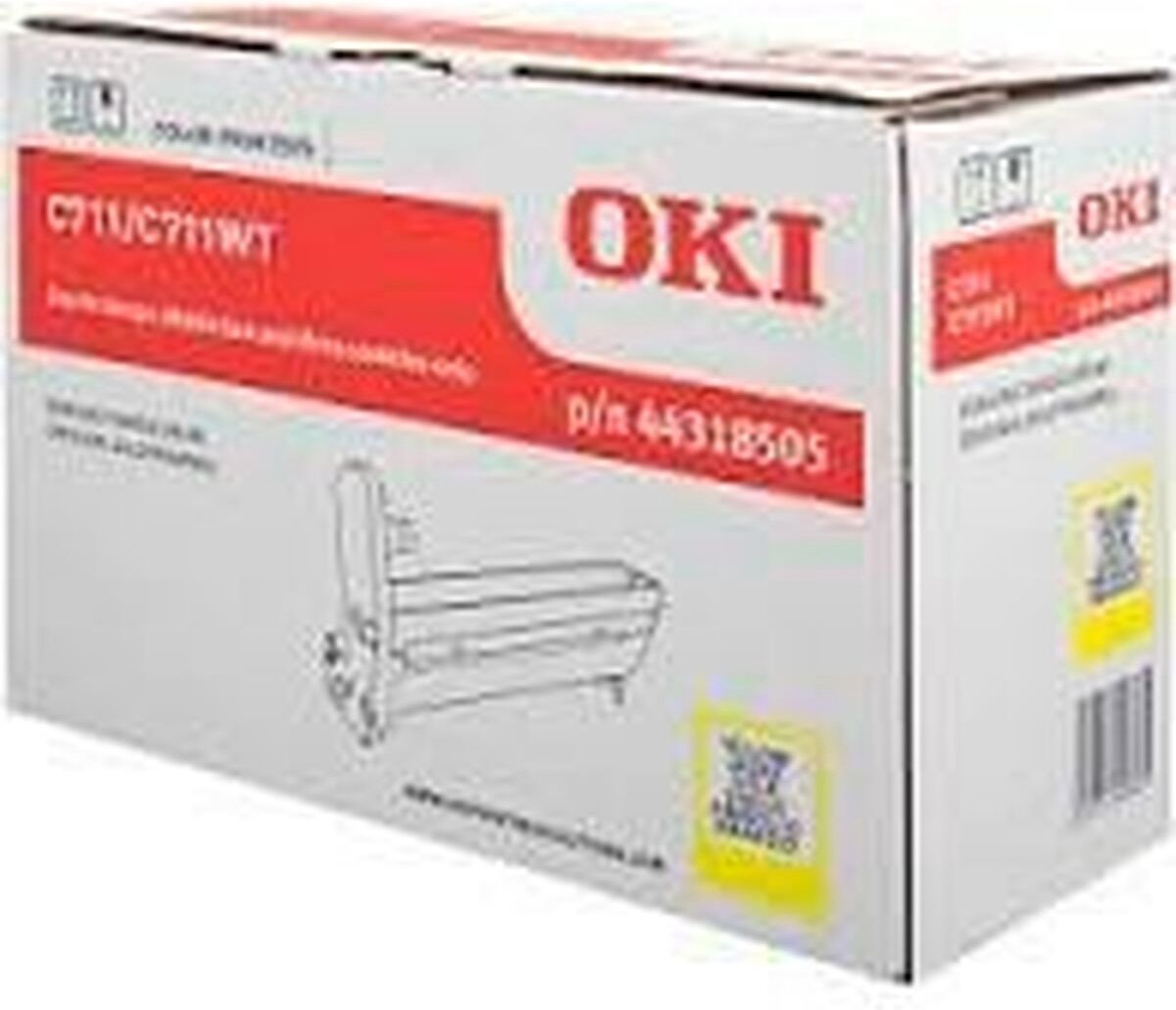 Printer drum OKI 44318505 Yellow 20000 Pages
