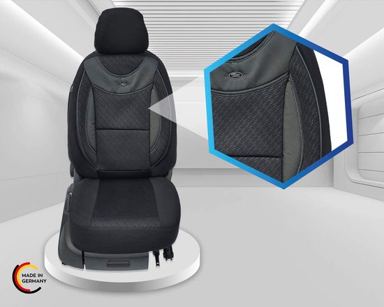 Autostoelhoezen Volledige Set Voor Toyota C-Hr/Rav 4/Fortuner/4Runner/Land Cruiser/Avalon/Avensis/Camry, Waterdichte Ademende Stoelhoezen Stoelbeschermers Interieur Accessoires,D/Black Blue