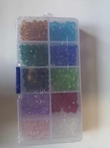 Kralen Set-Knutselen-Sieraden Maken-Hobby Set - 10 verschillende kleuren - 500 stuks - 5 a 6 mm