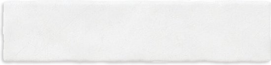 Wandtegel Malaga White Mat 6x24.6 cm (Doosinhoud 0.5 m2) - Noha Tegels