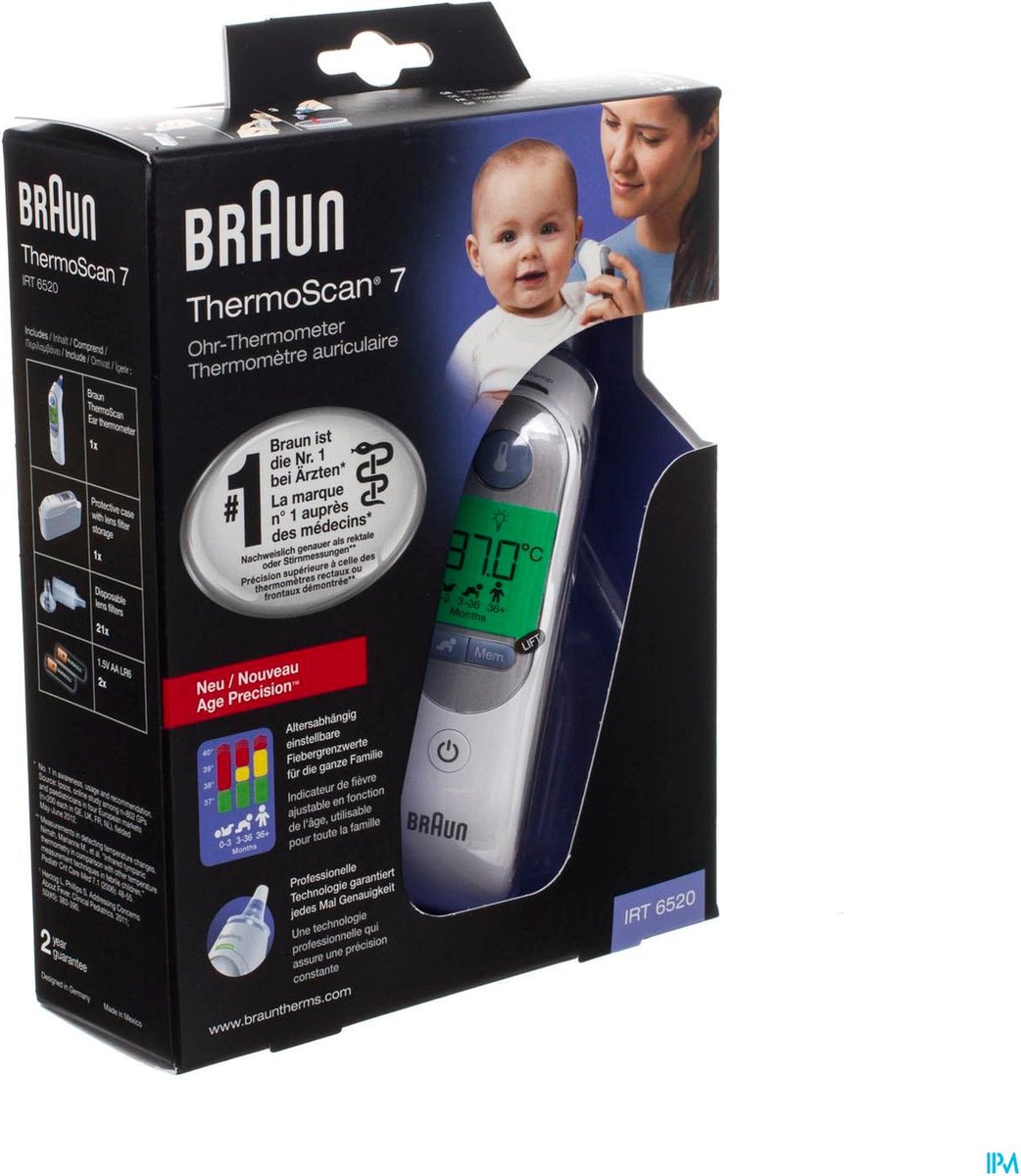 Braun IRT 6520 ThermoScan 7 thermometer | bol.com