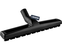 SQOON® Harde vloeren zuigmond 32 mm - 36 cm breed - Met rubberen wieltjes en extra lang nylon haar - Geschikt voor parket en tegels