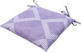 Coussin d'assise Madison Toscane 46x46 cm Demi lilas outdoor