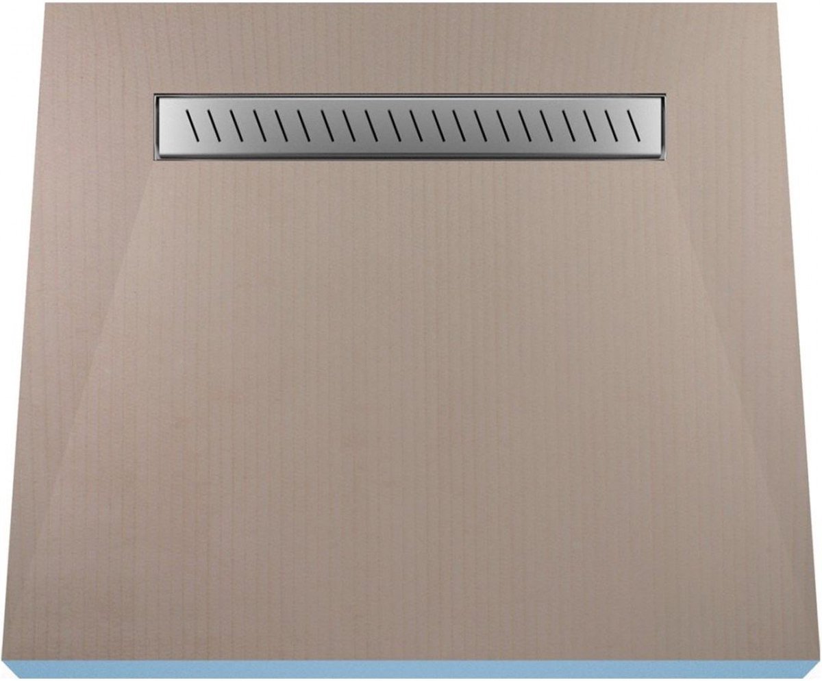 Betegelbare doucheplaat 80 x 80 cm Wiper Showerlay douchegoot type