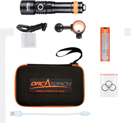 Orca Torch D710V foto video duiklamp bol
