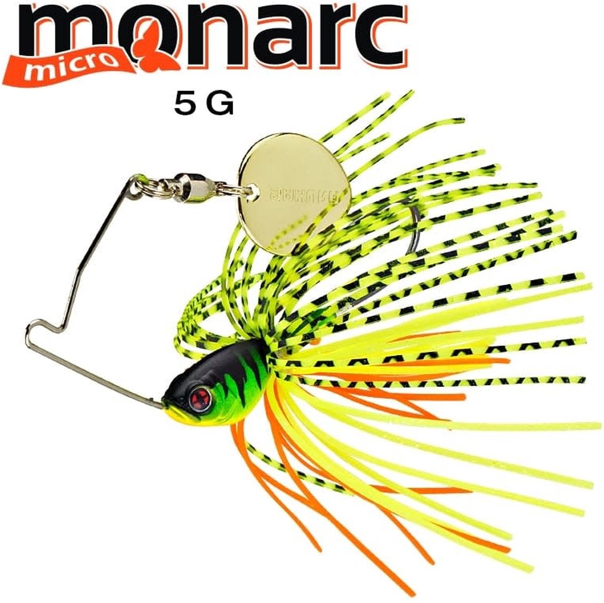 Sakura Spinnerbait Monarc Micro 5gr - Kleur : Fire Tiger
