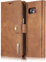 DG.MING 2-in-1 Book Case & Back Cover - Geschikt voor Samsung Galaxy S7 Edge Hoesje - Bruin