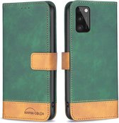 BINFEN Color Book Case - Geschikt voor Samsung Galaxy A41 Hoesje - Groen