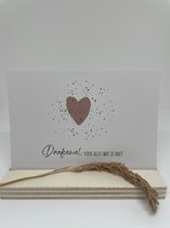 DAIZ Stationery - Wenskaart - DANK JE WEL - A6 - BIO Papier