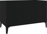 vidaXL-Platenkast-74,5x38x48-cm-bewerkt-hout-zwart