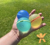 JUMPYTOYS Hervulbare/Herbruikbare waterballonnen - 6 stuks - Ecologische Zelfsluitende Waterballonnen - Hoge Kwaliteit Waterballonnen - Waterbal - Waterspelletjes - 6 Stuks - Speelgoed met water kinderen - Chemicaliën vrij -alle leeftijden